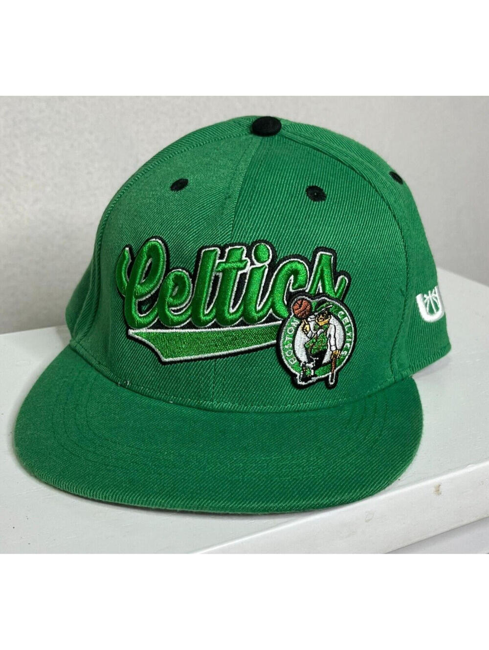 NBA Ultra Game Green Boston Celtics Hat Cap Flat Brim Snapback Mens One Size
